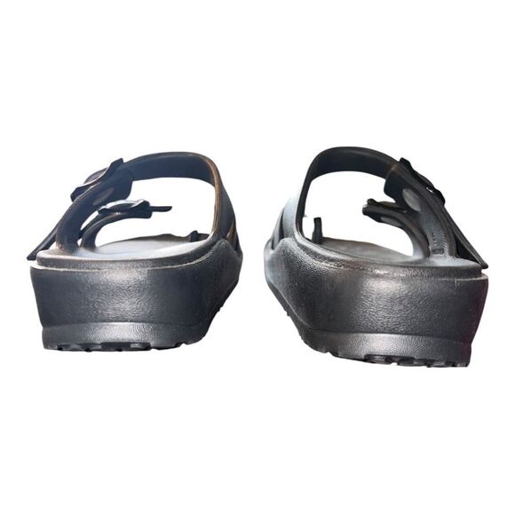 Skechers Women's Foamies Arch Fit Cali Breeze Gold Star Sandals Black 5M EUC - Picture 7 of 9